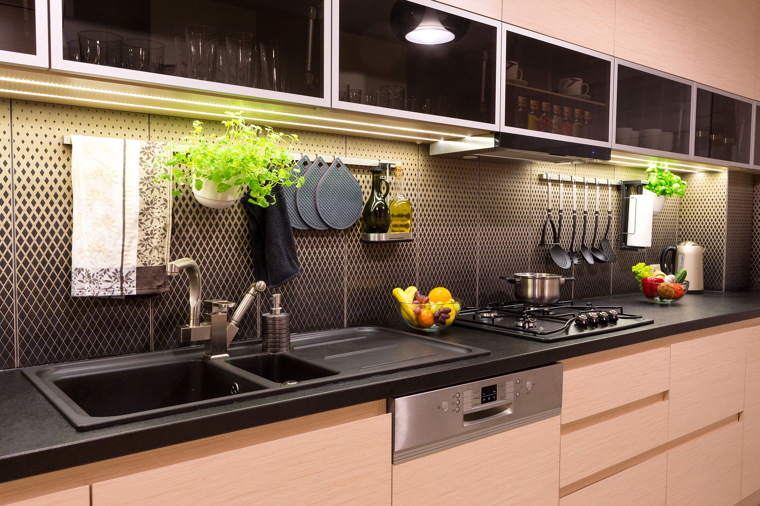 Beautiful farmhouse kitchen interior